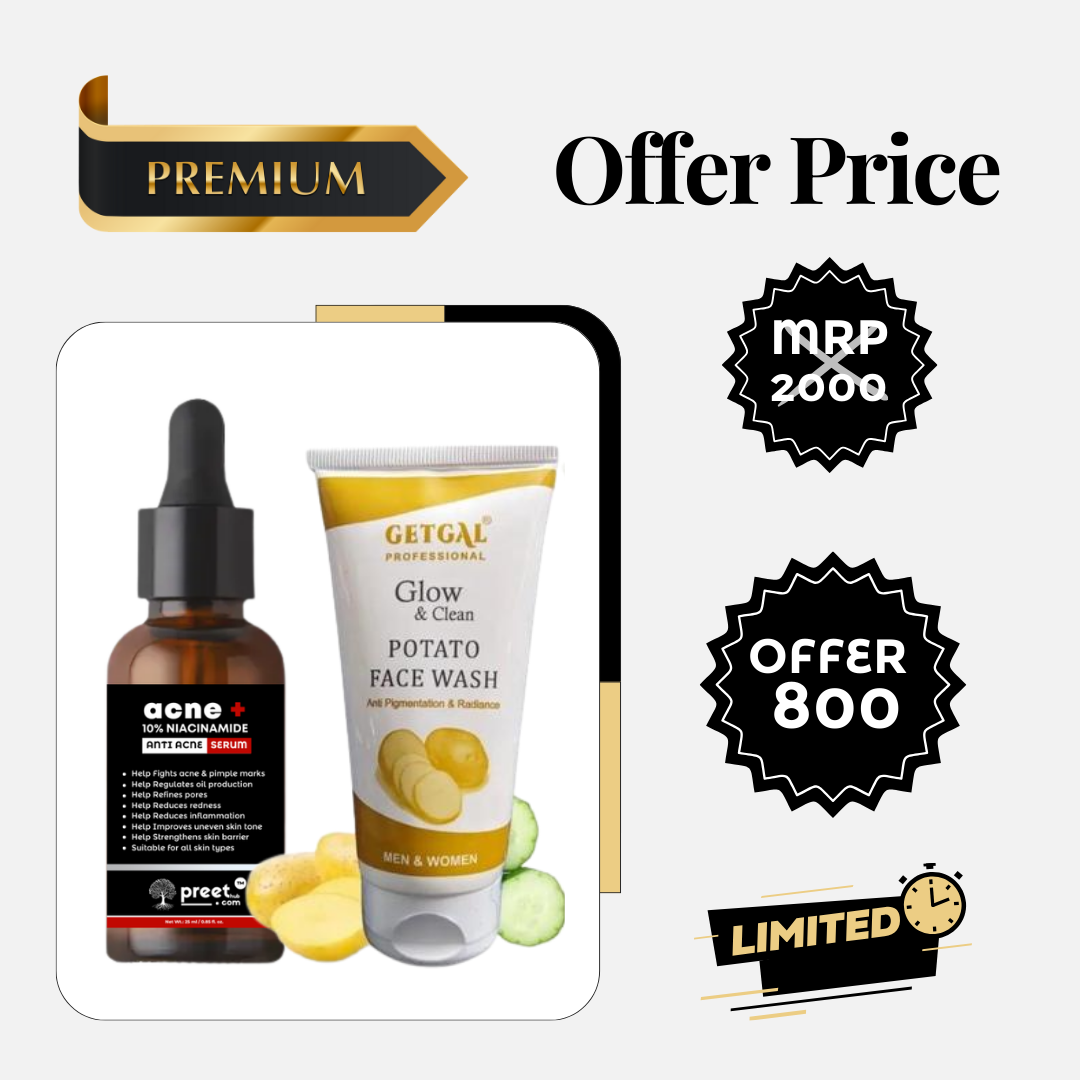 1 acne serum + 1 potato facewash shipway