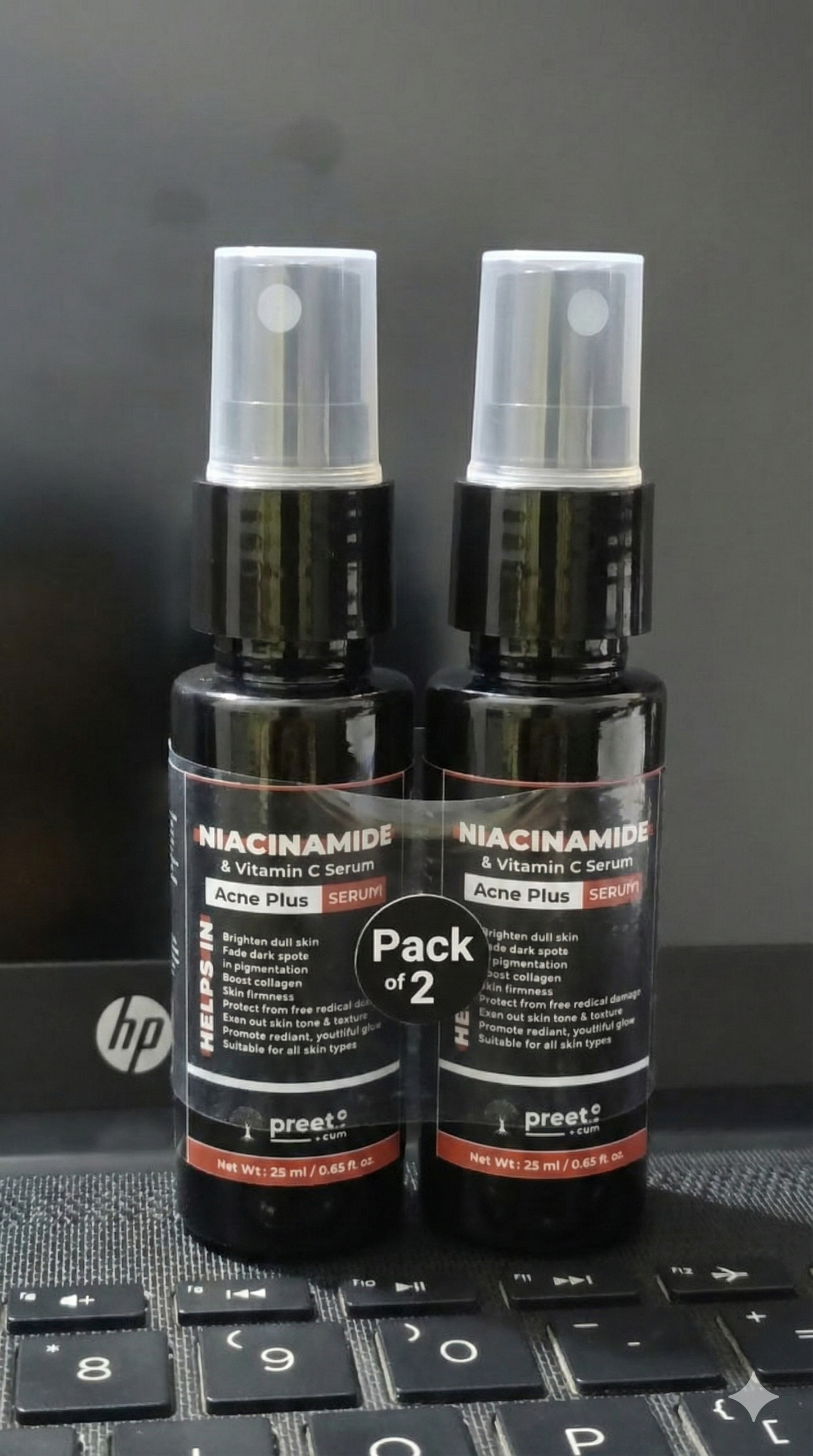 Spray Niacinamide Face Serum Pack of 2 shipway