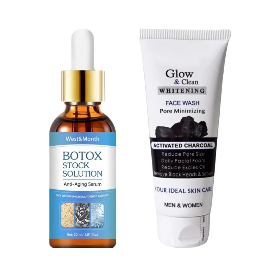 1 anti aging serum + 1 Charcoal Facewash - shipway