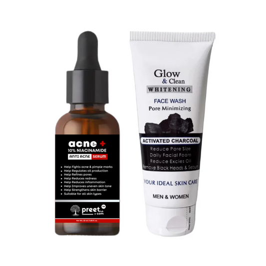 Acne Plus Face Serum 1 + Charcoal Facewash 1 shipway