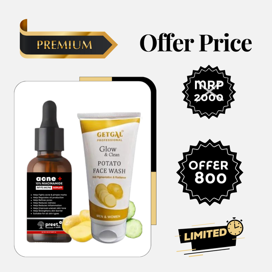 1 acne serum + 1 potato facewash shipway