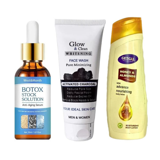 2 Botox Face Serum + 1 Charcoal Facewash + 1 Moisturizer - shipway