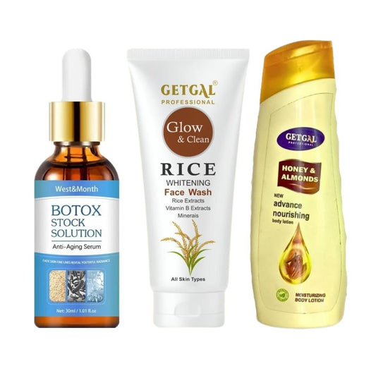 2 Botox Face Serum + 1 Rice Facewash + 1 Moisturizer - shipway