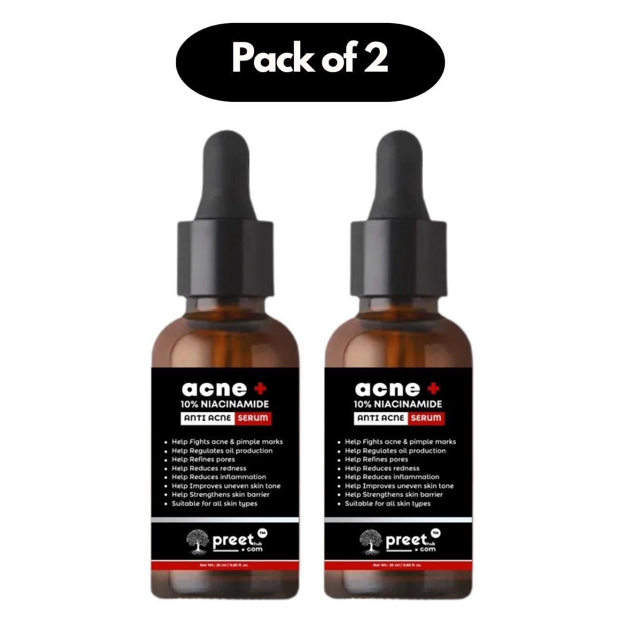 Ropo Acne + 10% Niacinamide Anti Acne Serum Pack of 2